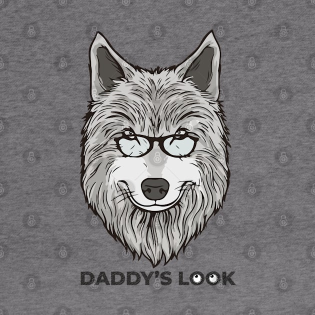 Alpha Wolf Daddy's Look for father's day gift by TripleTee